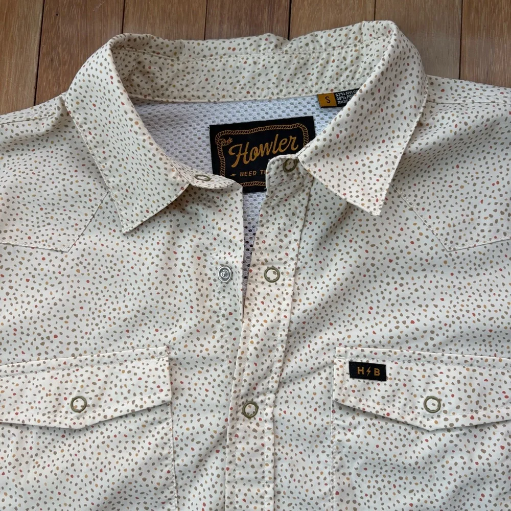 Howler Brothers Cream Button Down Shirt - Picture 4 of 6